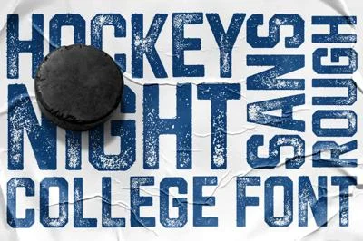 Hockeynight Sans Rough Font