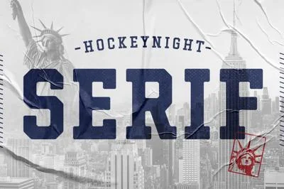 Hockeynight Serif Font