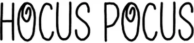 Hocus Pocus 3 Font