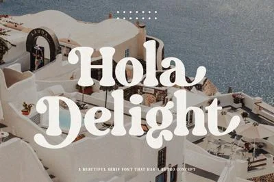 Hola Delight | Vintage Serif Font