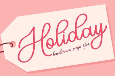 Holiday Handwritten Script Font Free Download