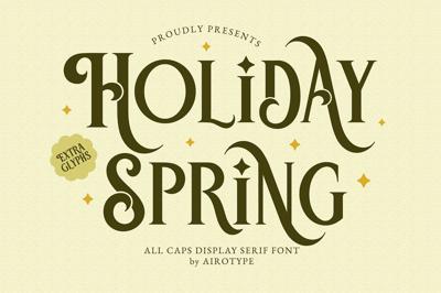 Holiday Spring - Display Serif Font Free Download