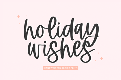 Holiday Wishes | Modern Script Font Free Download