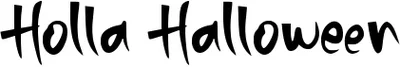 Holla Halloween Font