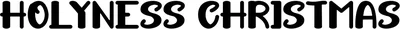 Holyness Christmas Font