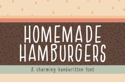 Homemade Hamburgers Font