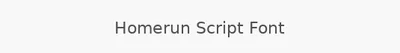 Homerun Script Font