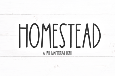 Homestead | Tall Farmhouse Font Free Download