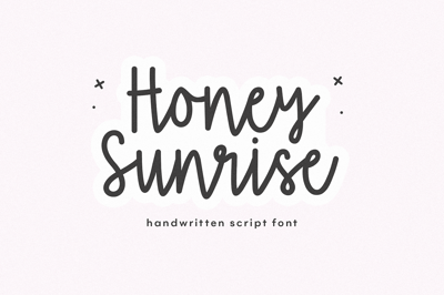 Honey Sunrise | Script Font Free Download