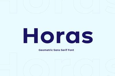 Horas Geometric Sans Serif Free Download