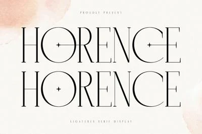 Horence Ligature Serif Display Font