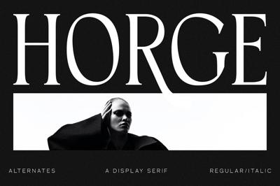 Horge A Display Serif Font Free Download