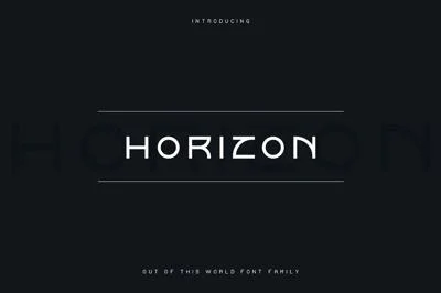 Horizon font family | -50% off