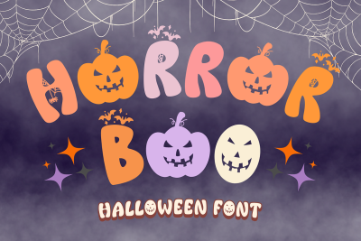 Horror Boo is a Retro Halloween Font