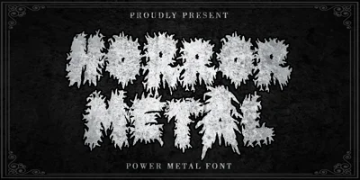 Horror Metal Font