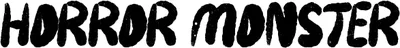 Horror Monster Font