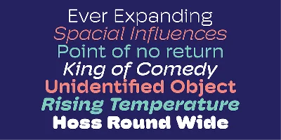 Hoss Round Wide Font