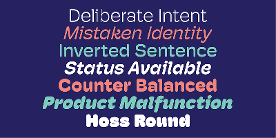 Hoss Round Font Free Download