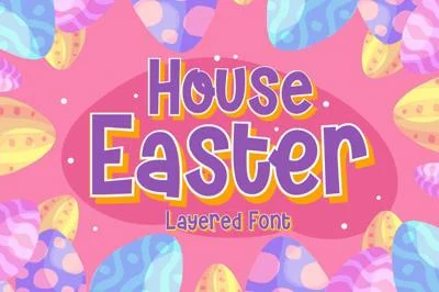 House Easter - Display Fonts Trio
