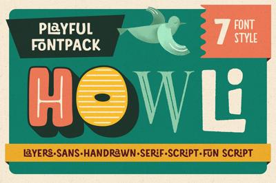 Howli - Playful FontPack Free Download