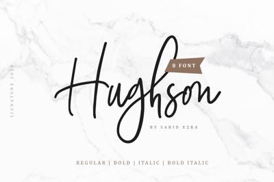 Hughson Script (8 Fonts) Free Download