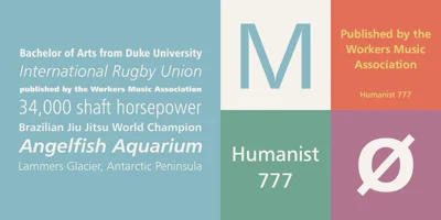 Humanist 777 Font