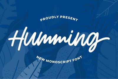 Humming - Monoscript Font Free Download