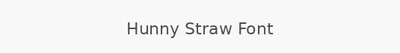 Hunny Straw Font