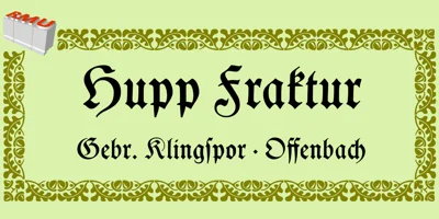 Hupp Fraktur Font
