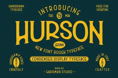 Hurson Rough - Serif Font