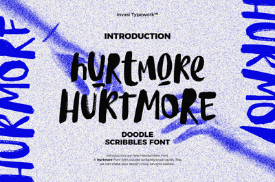 Hurtmore - Scribbles Font Free Download