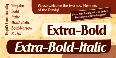 Hybi5 Font