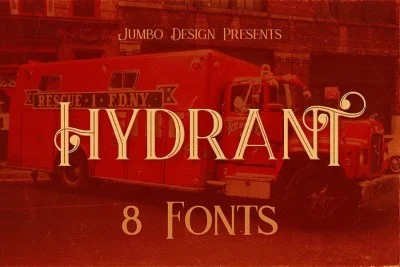 Hydrant - Vintage Style Font