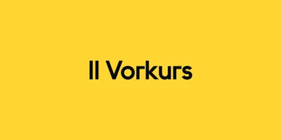 II Vorkurs Font