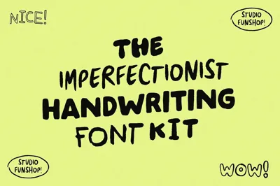 Imperfectionist Handwriting Font Kit Free Download