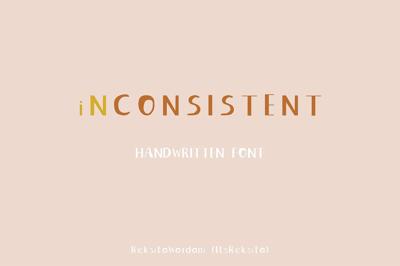 Inconsistent Handwritten Font Free Download