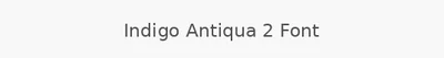 Indigo Antiqua 2 Font
