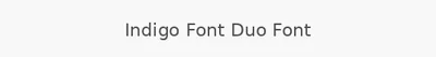 Indigo Font Duo Font