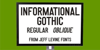 Informational Gothic JNL Font