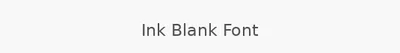 Ink Blank Font