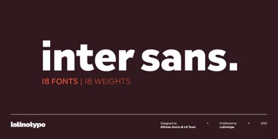 Inter Sans Font
