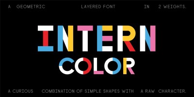 Intern Color Font