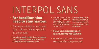 Interpol Sans Font
