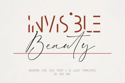 Invisible Beauty. Chic Duo Font.