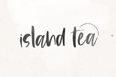 Island Tea - Handwritten Brush Font