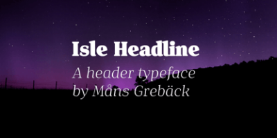 Isle Headline Font