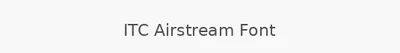 ITC Airstream Font