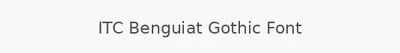 ITC Benguiat Gothic Font
