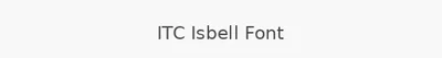 ITC Isbell Font