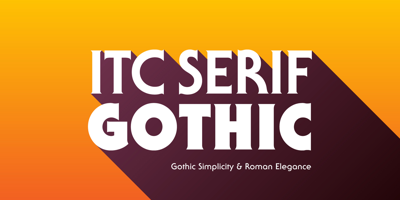 ITC Serif Gothic Free Download